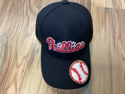 Black Custom Baseball Team Cap