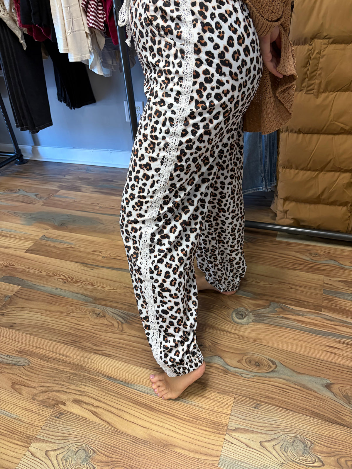 Leopard Lace Pants