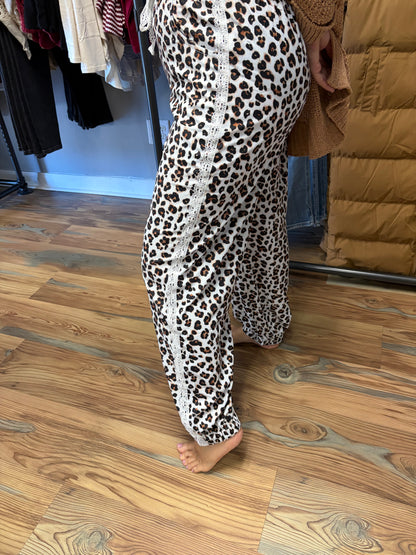 Leopard Lace Pants