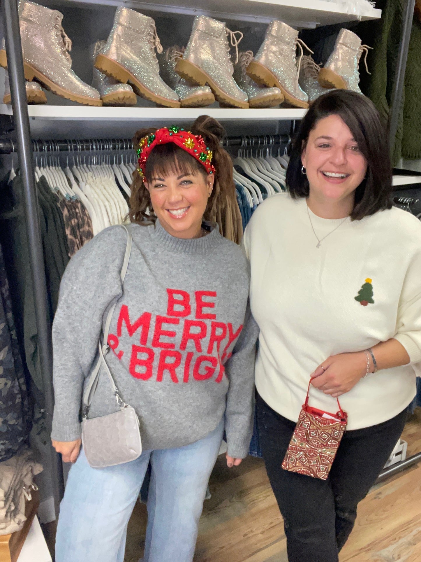 Grey Be Merry Sweater