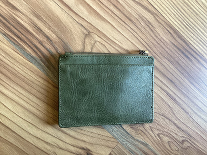 Dark Basil New Penny Mini Travel Wallet