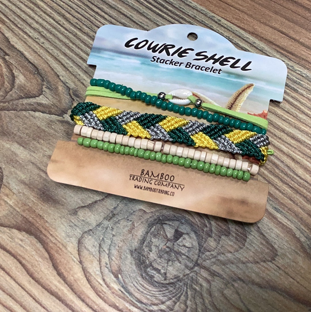 Cowrie Shell Stacker Bracelet