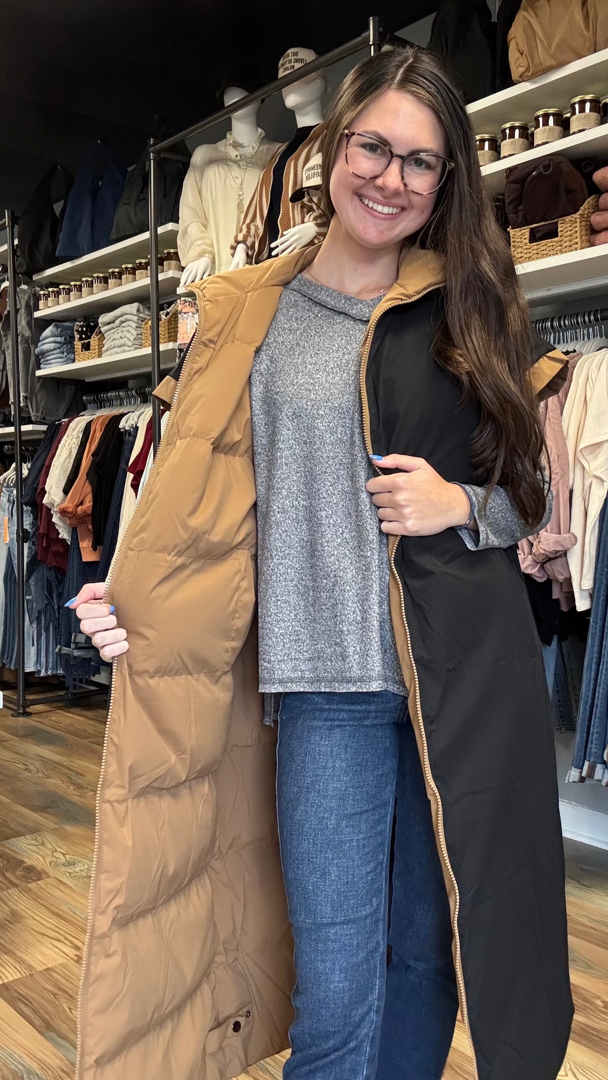Long Reversible Vest