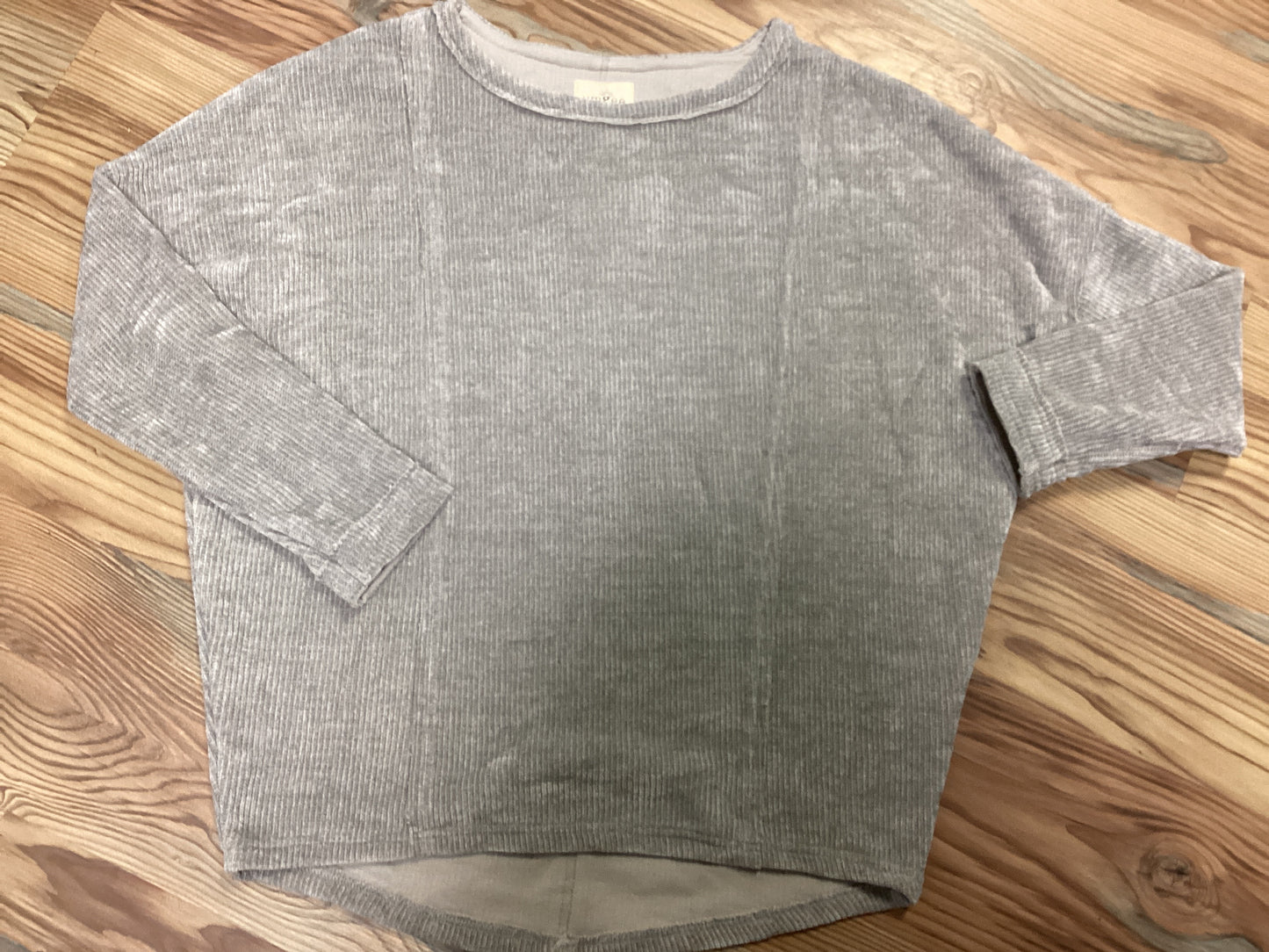 Comfy Grey Dolman Long Sleeve