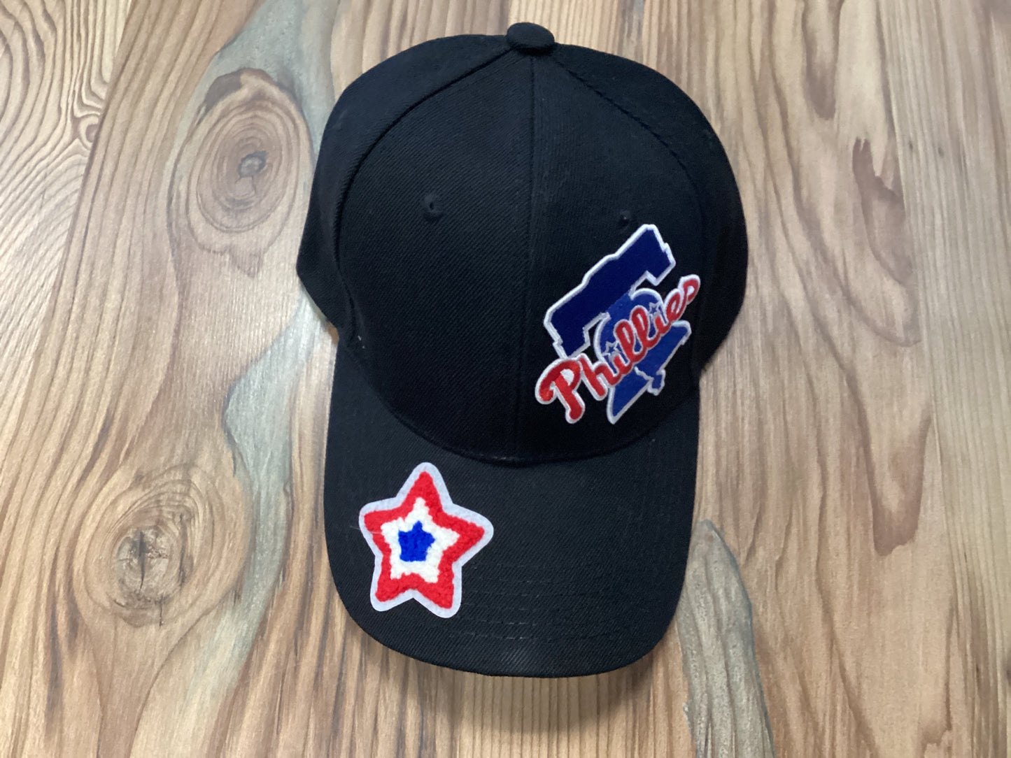Black Custom Baseball Team Cap