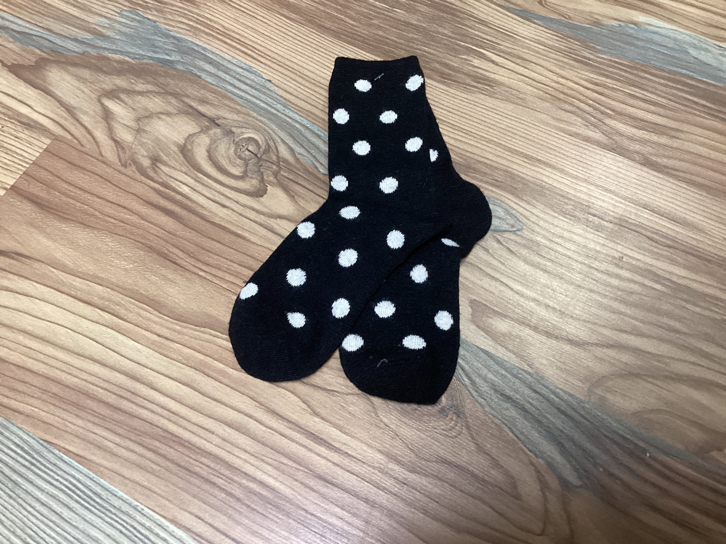 Black Polka Dot Socks
