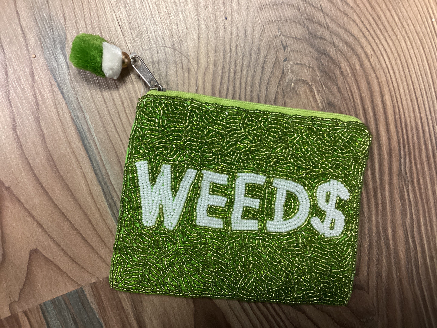 Weed Money Seed Bead Coin Purse