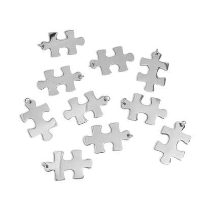 Stainless Steel Puzzle Piece