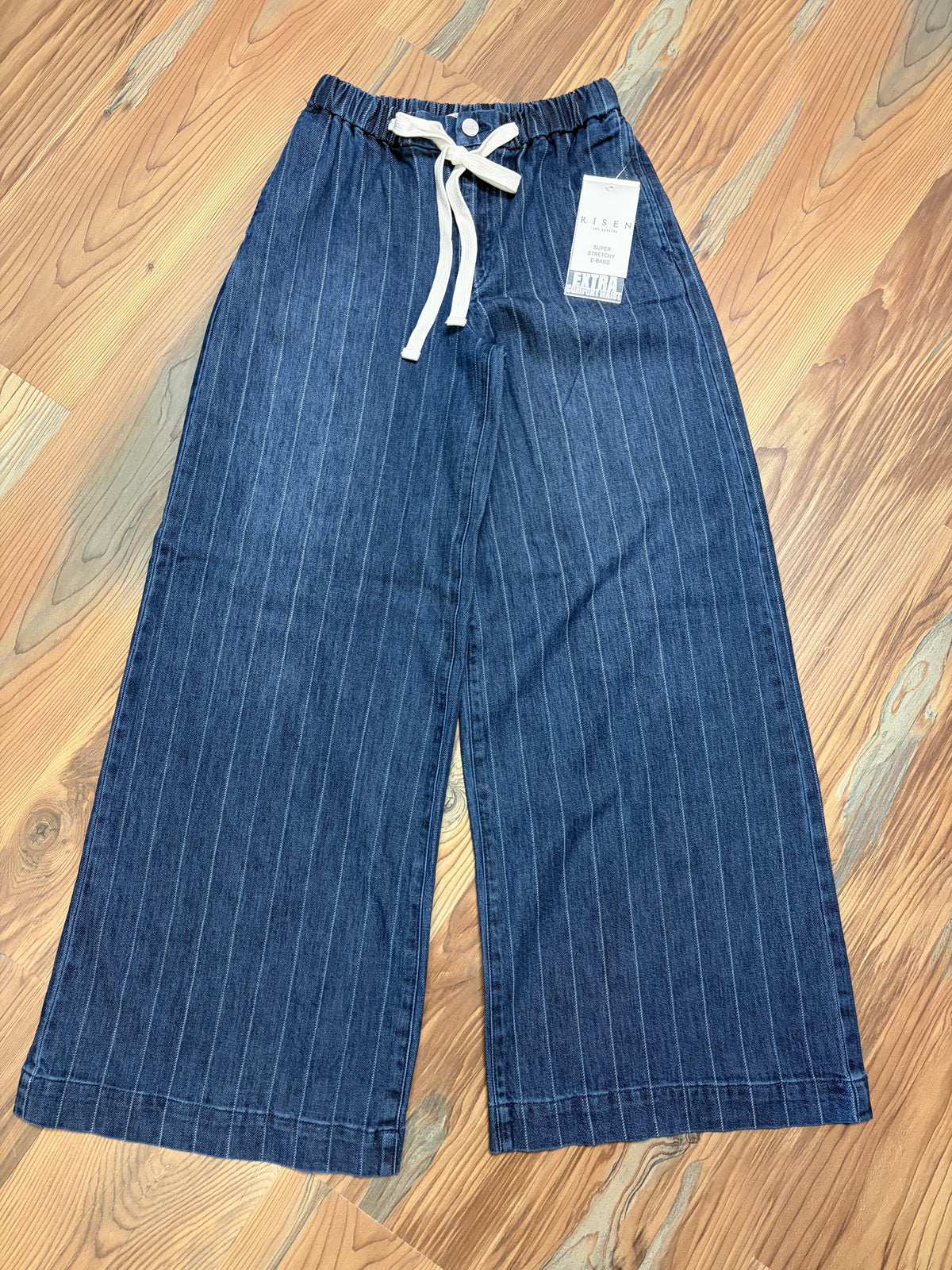 Risen Stripe Wide Leg Elastic Waist