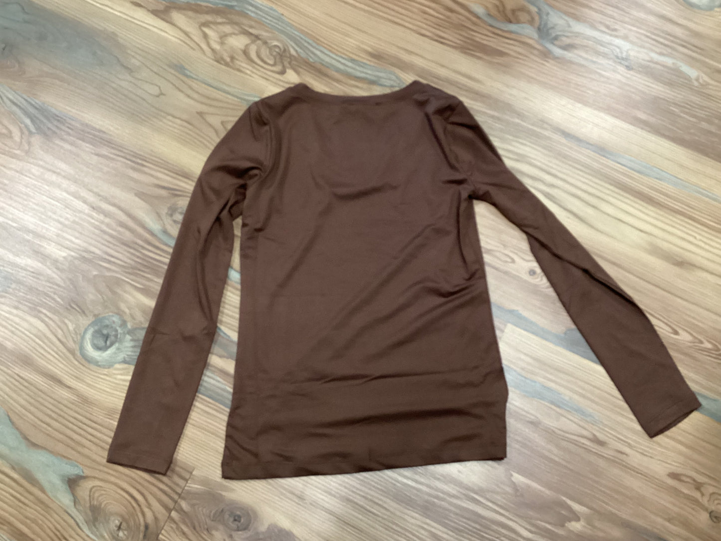 Zenana Softy V Neck Brown