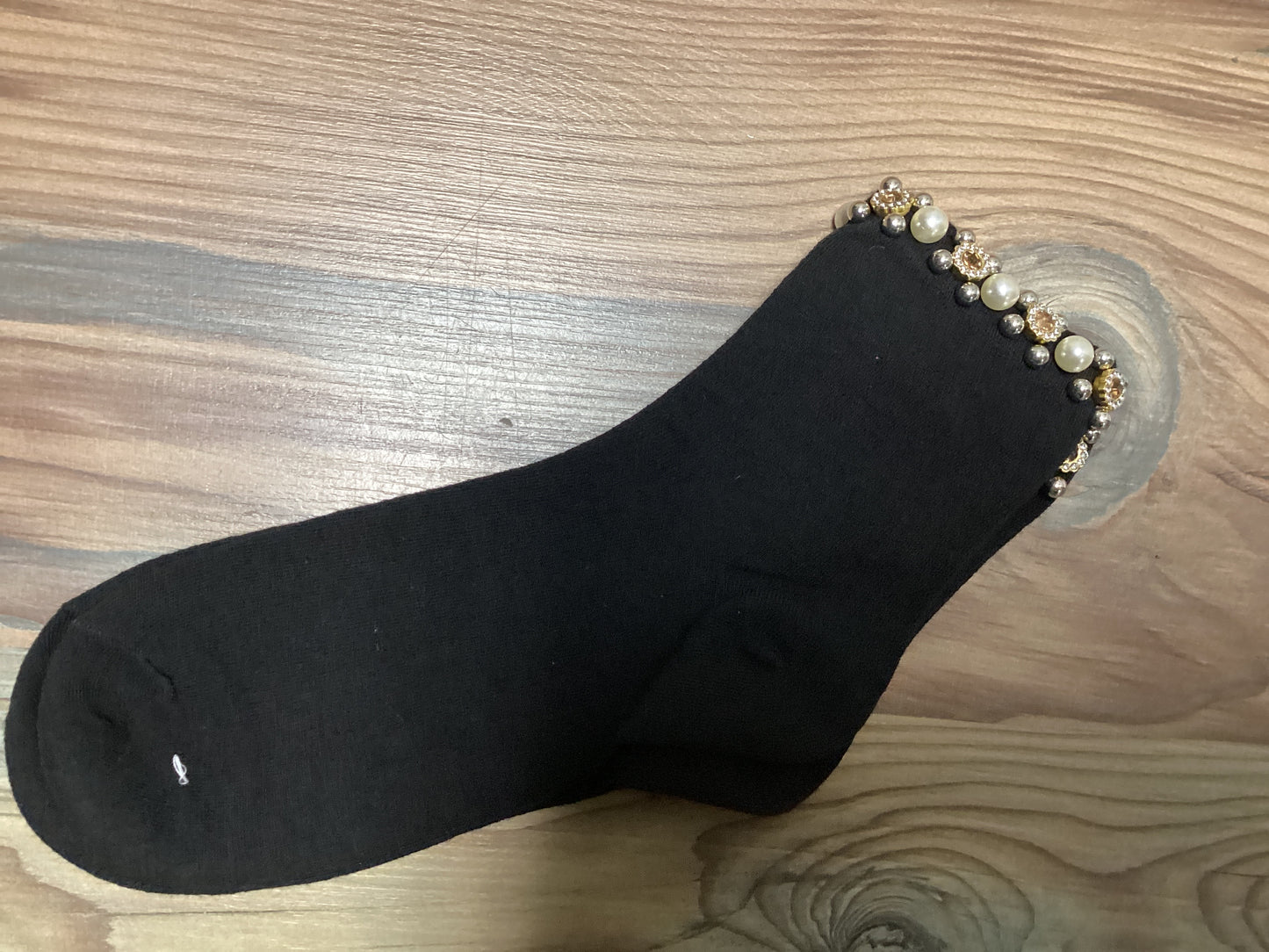 Black Bling Socks