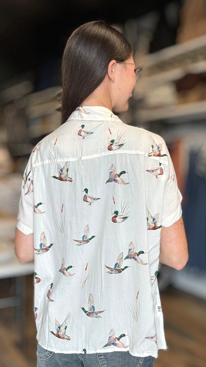 Flying Mallard Button Down