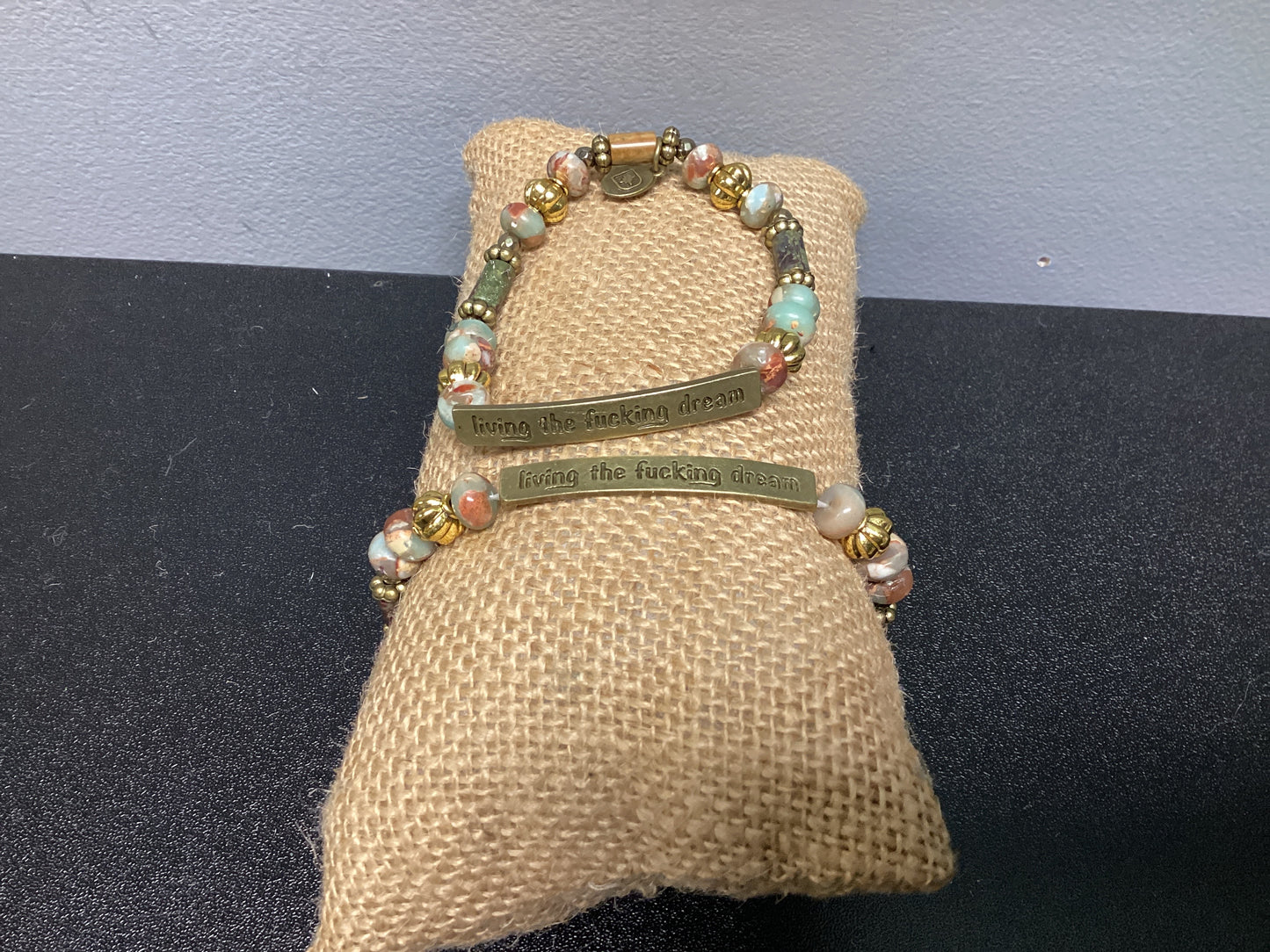 Live The Fucking Dream Stretch Bracelet