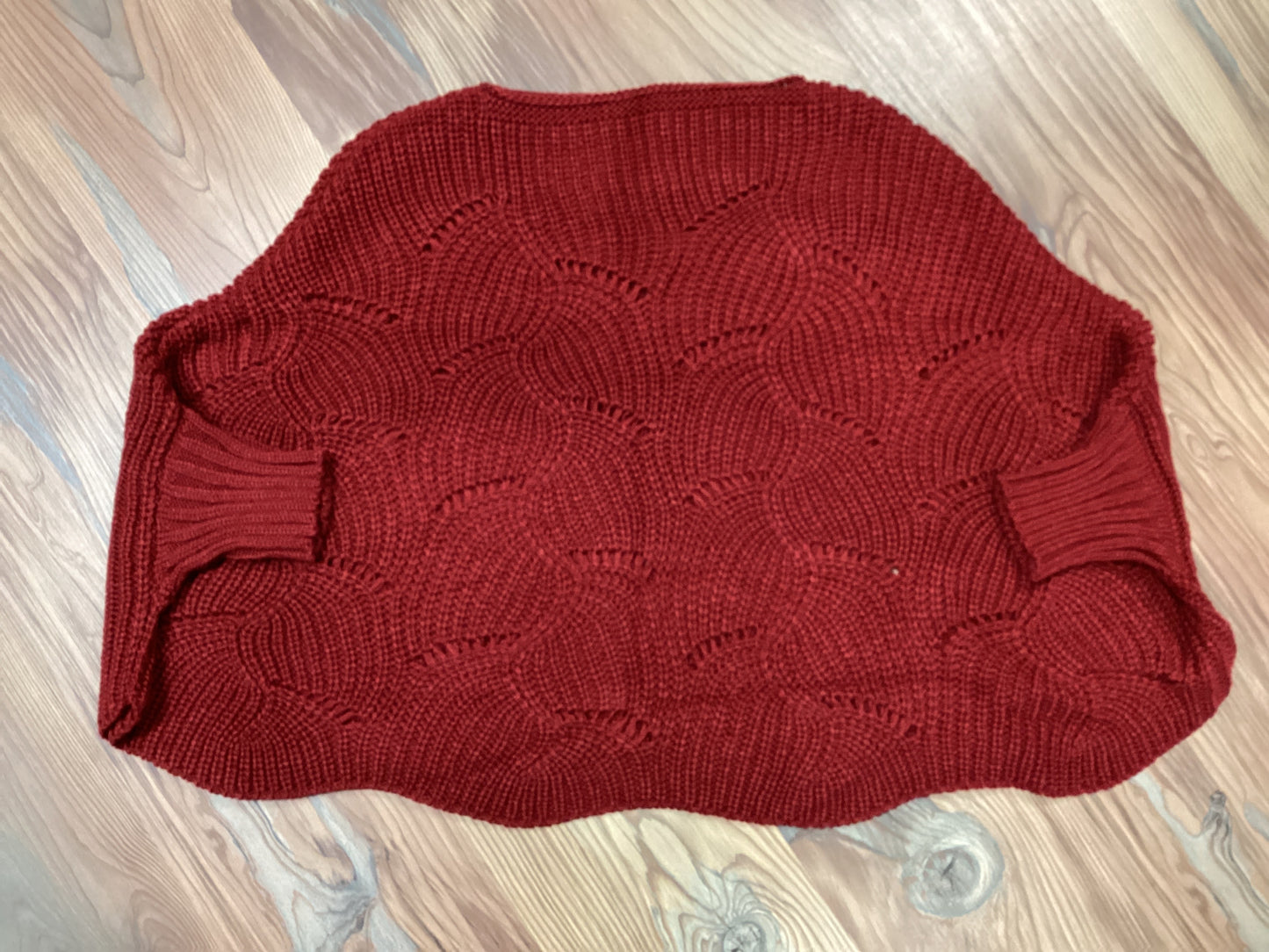 Red Batwing Knit