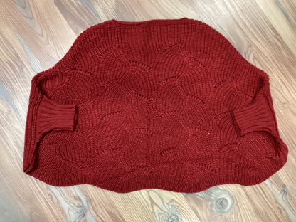 Red Batwing Knit