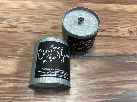 Christmas On Beach Candle