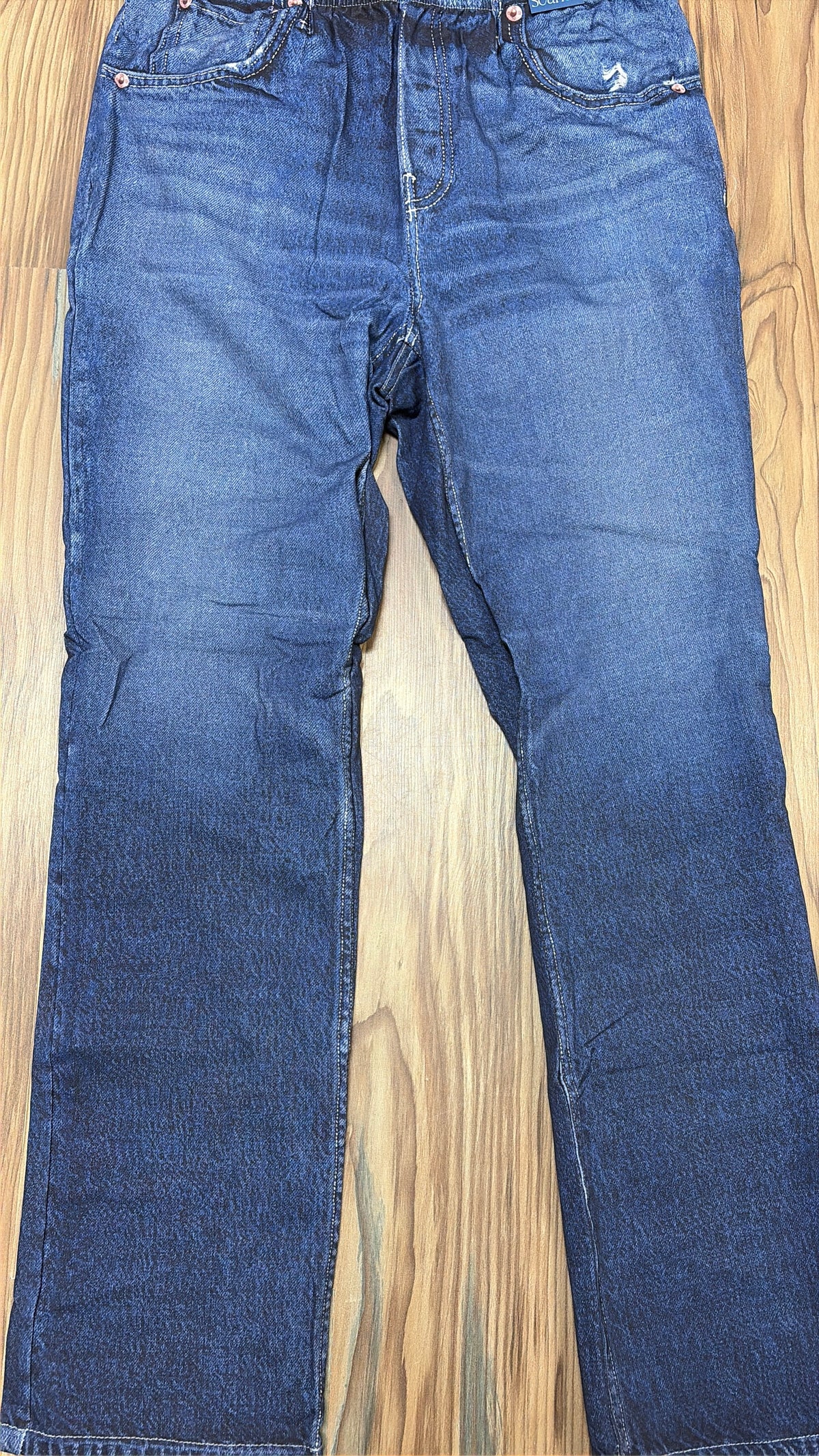 Zenim Pull On Slim Leg Dark Denim