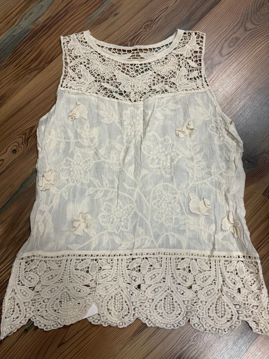 Boho Embroidered Tank One Size