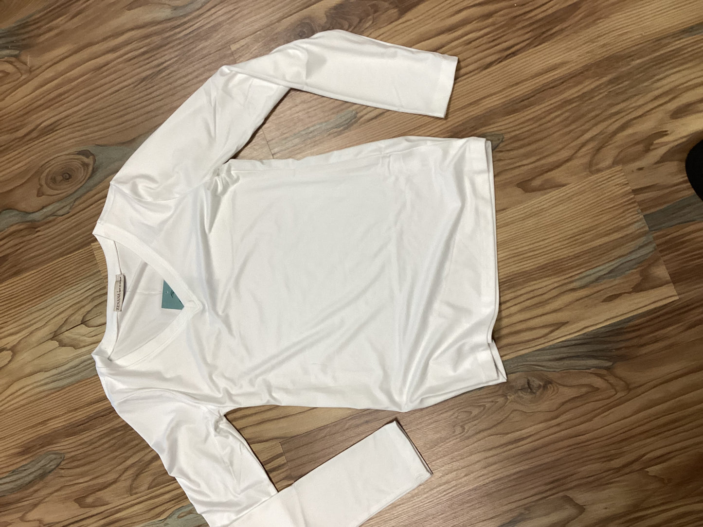 Zenana Softy V Neck White