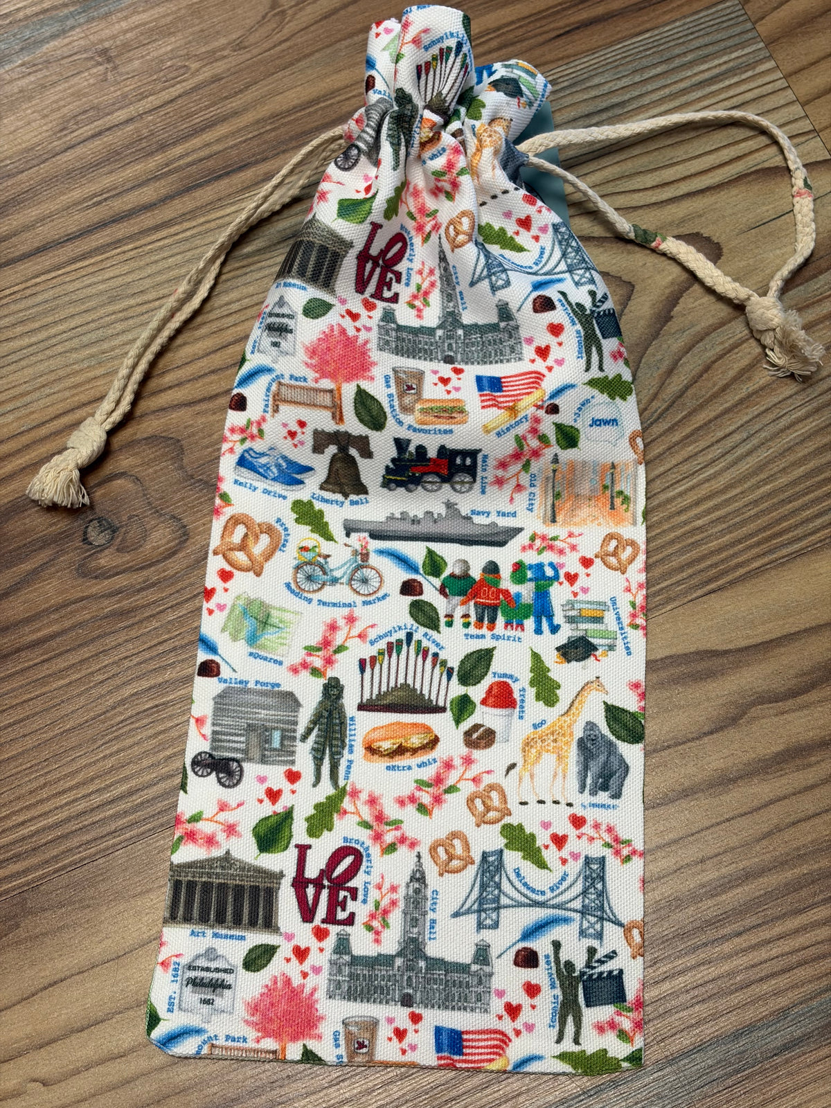 Philly Canvas Wine Bag