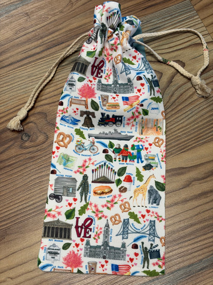 Philly Canvas Wine Bag