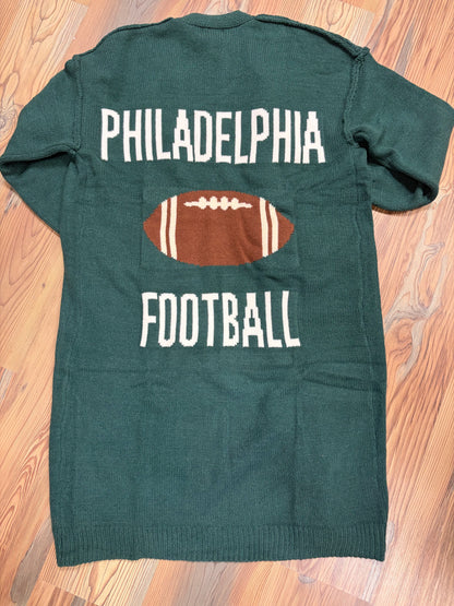 Philadelphia Football Knee Length Cardi One Size
