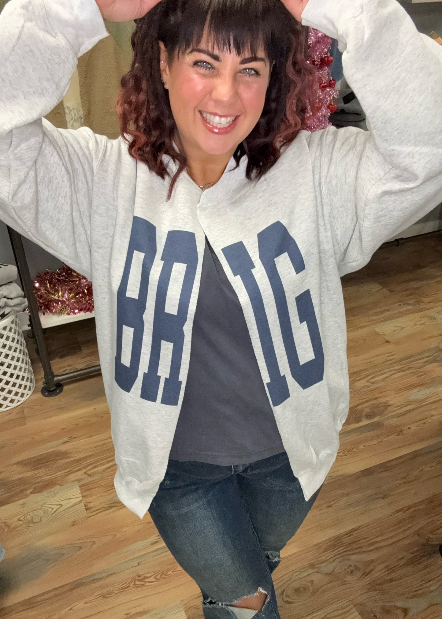 Custom Brig Split Center Crewneck