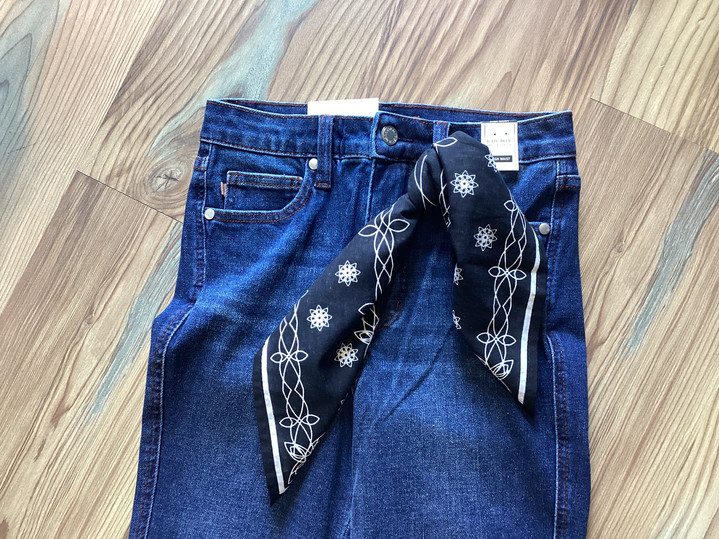 Judy Blue High Waist Bandana Skinny