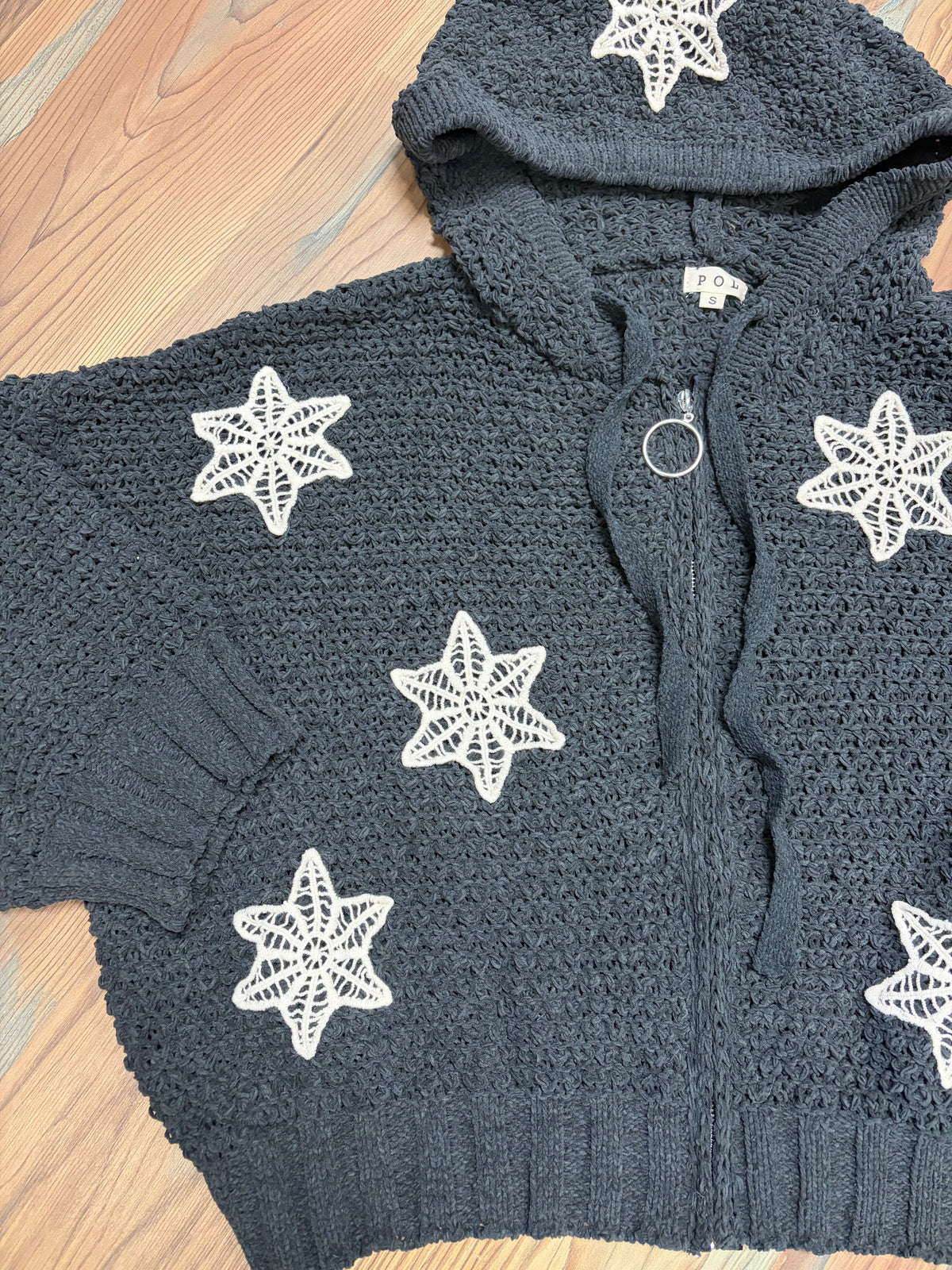 POL Star Charcoal Navy Zip Hoodie