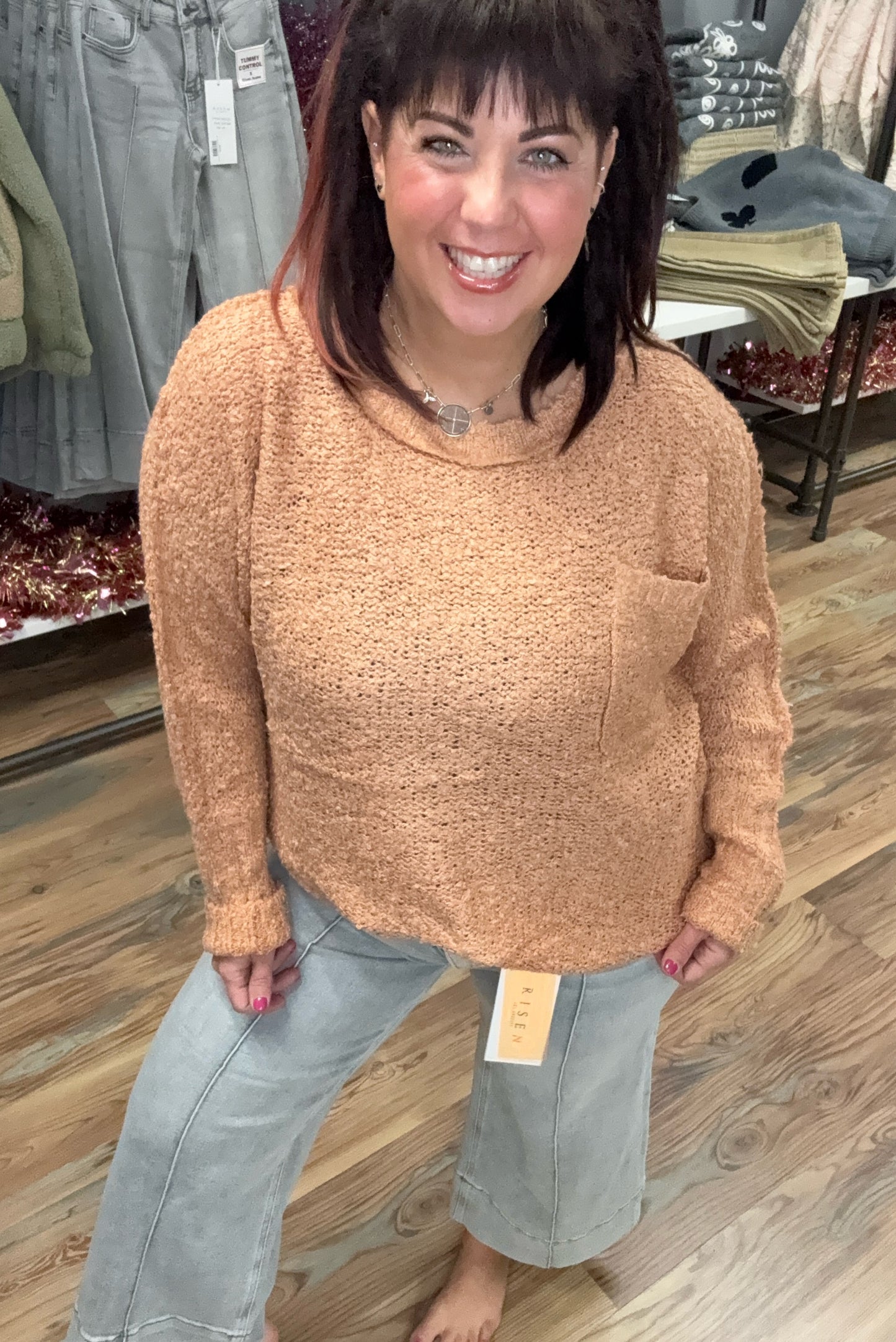 Warm Sand Blush Knit