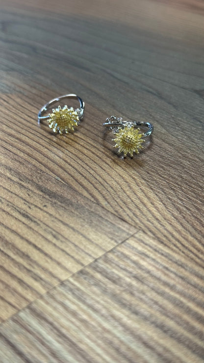 Sunflower Fidget Ring