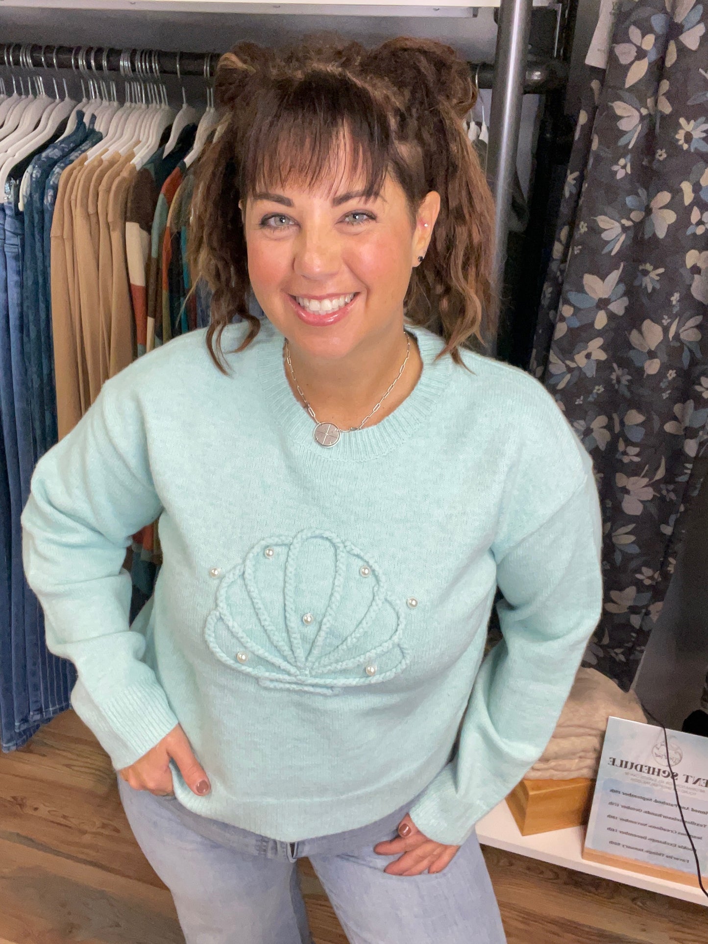 Pearl Shell Sweater
