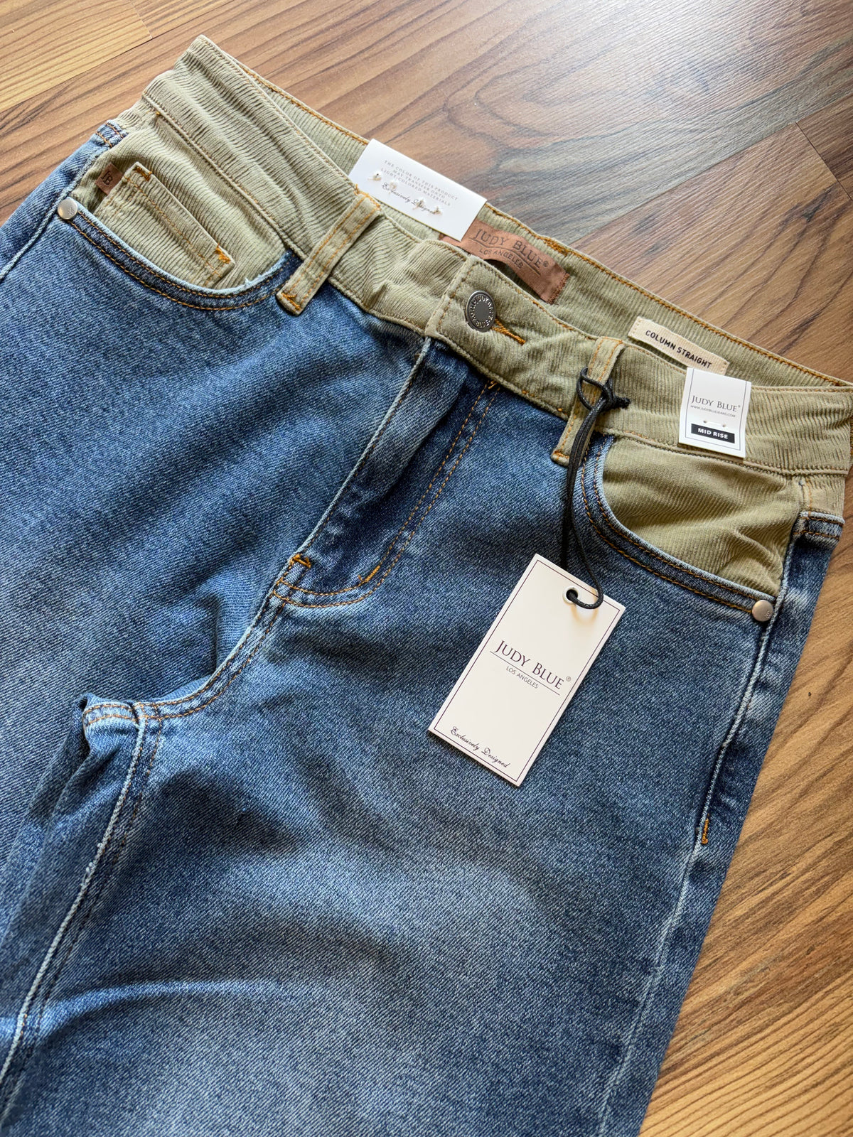 Judy Blue Corded Mid Rise Straight