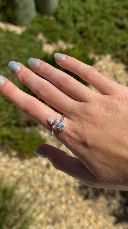 Mermaid Tail Crystal Ring