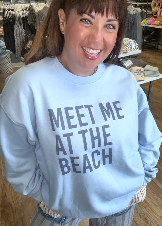 Meet At The Beach Crewneck