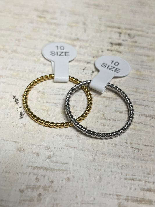 18k Plated Index Ring