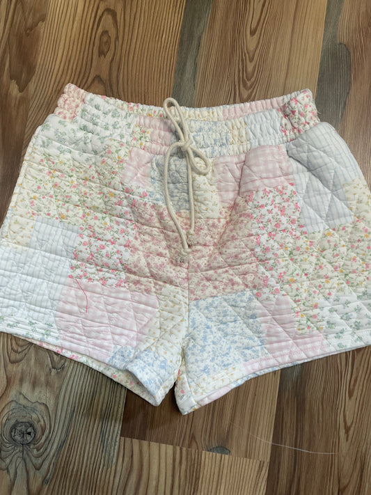 Multi Floral Quilted Shorts
