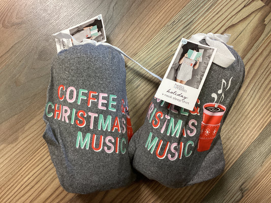 Coffee And Christmas Sleep Shirt