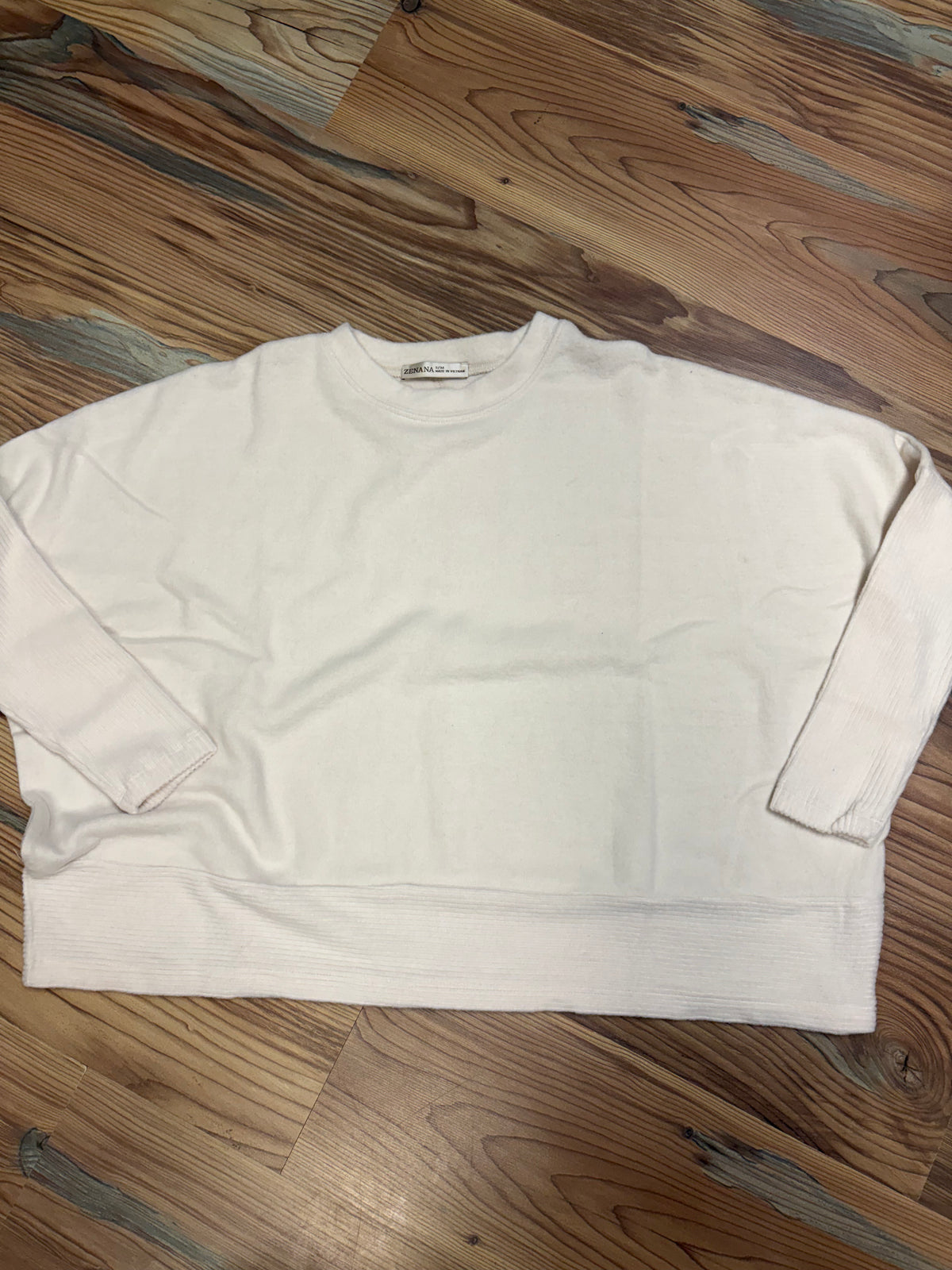 Beige Brushed Melange Dolman