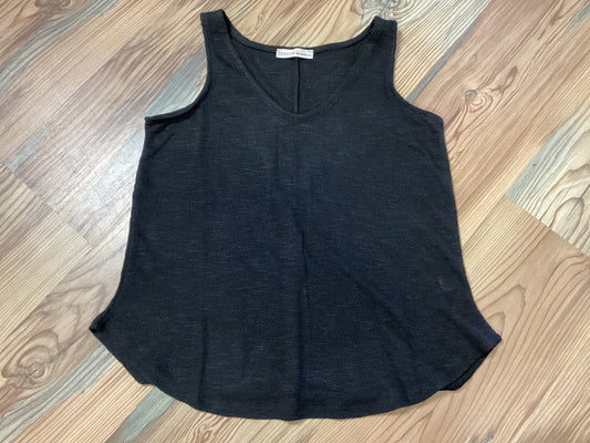 Black Textured Knit Tank