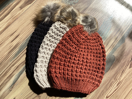 Knit Pom Beanie