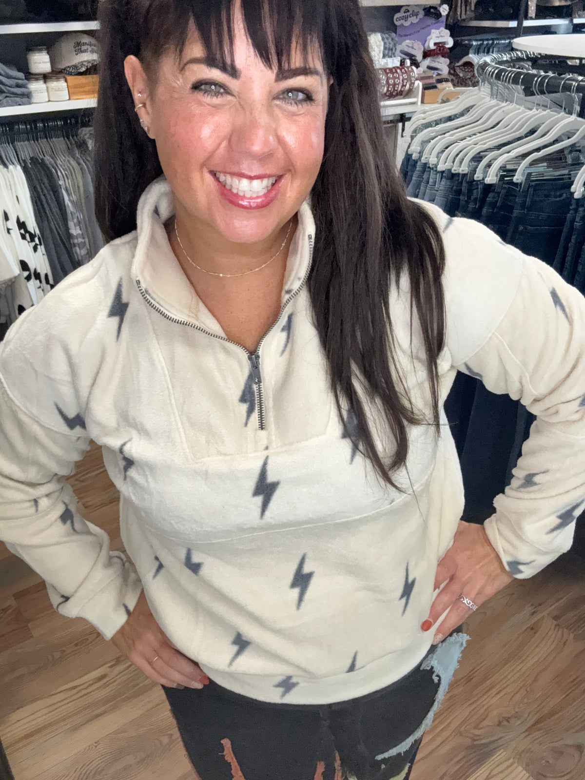Lightning Bolt Quarter Zip