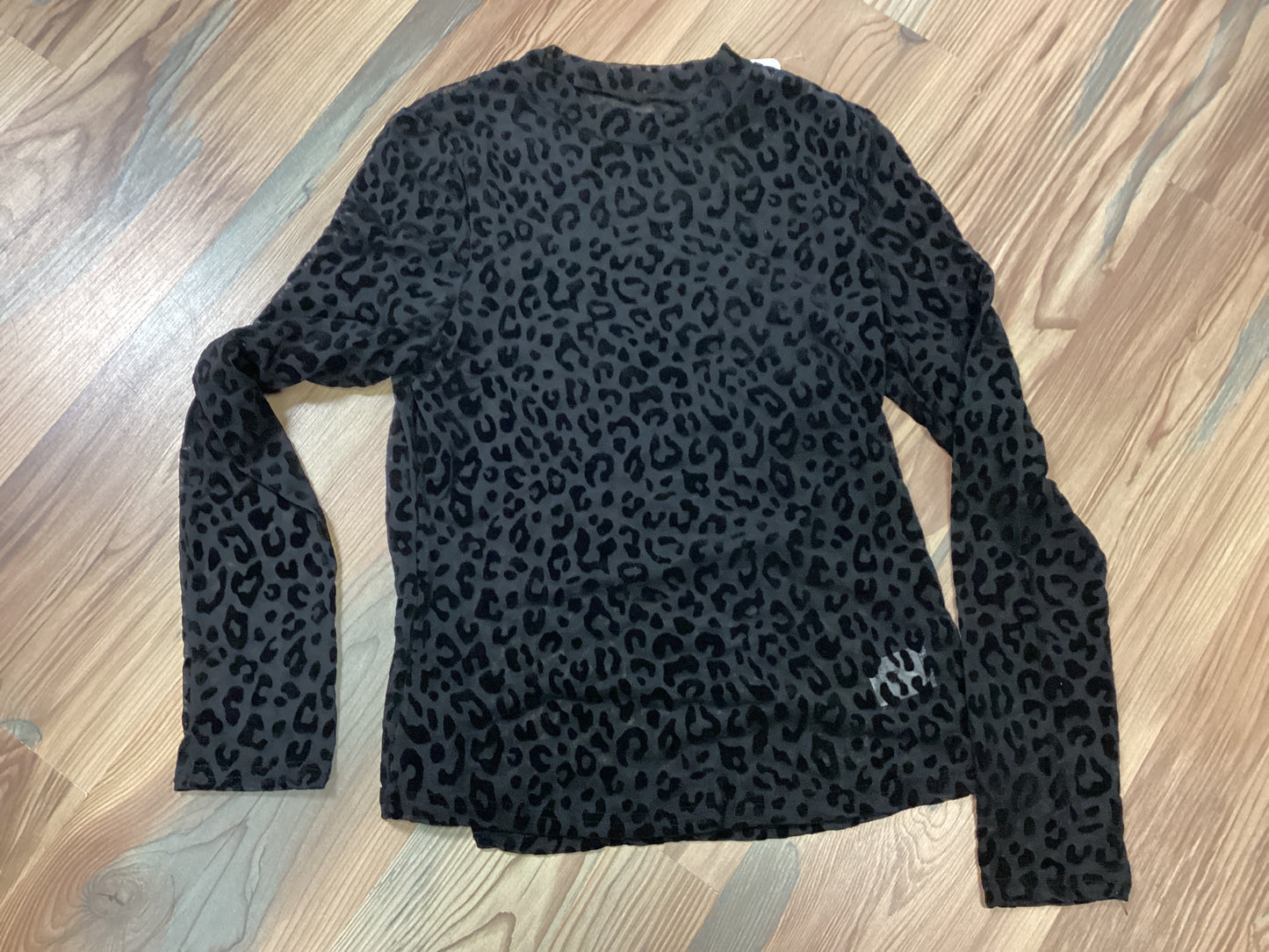 Black Leopard Mesh Overlay