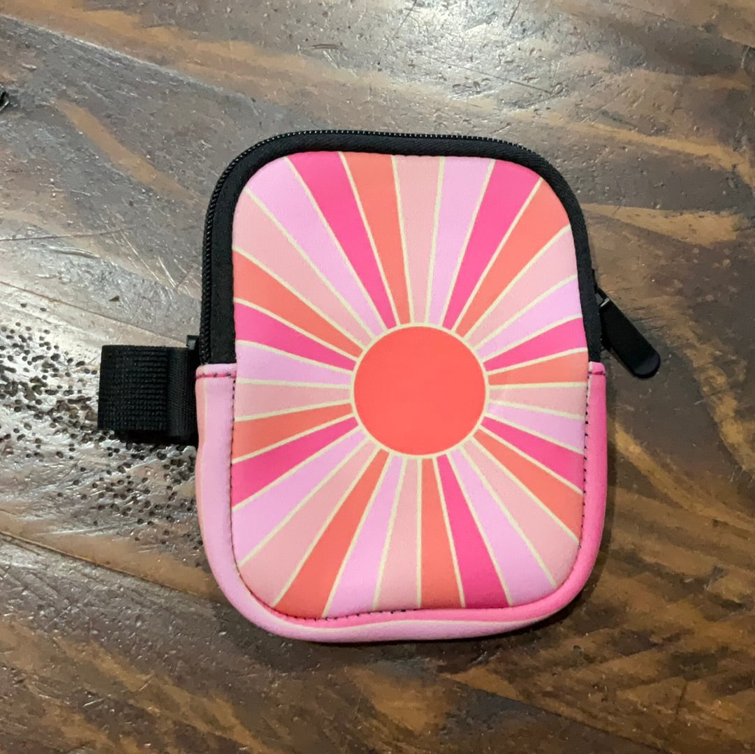 Pink Sun Ray Tumbler Pouch