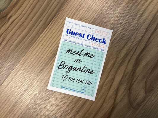 Guest Check Sticker