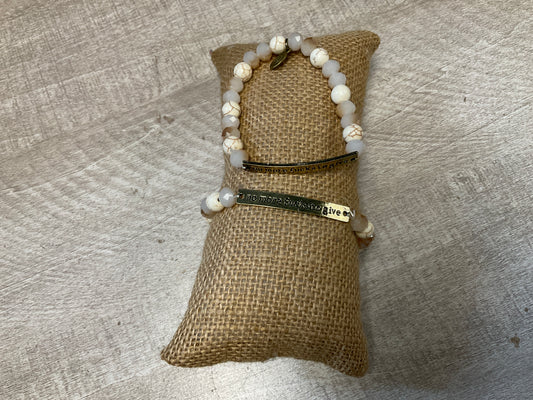 No More Fucks Gold Stretch Bracelet