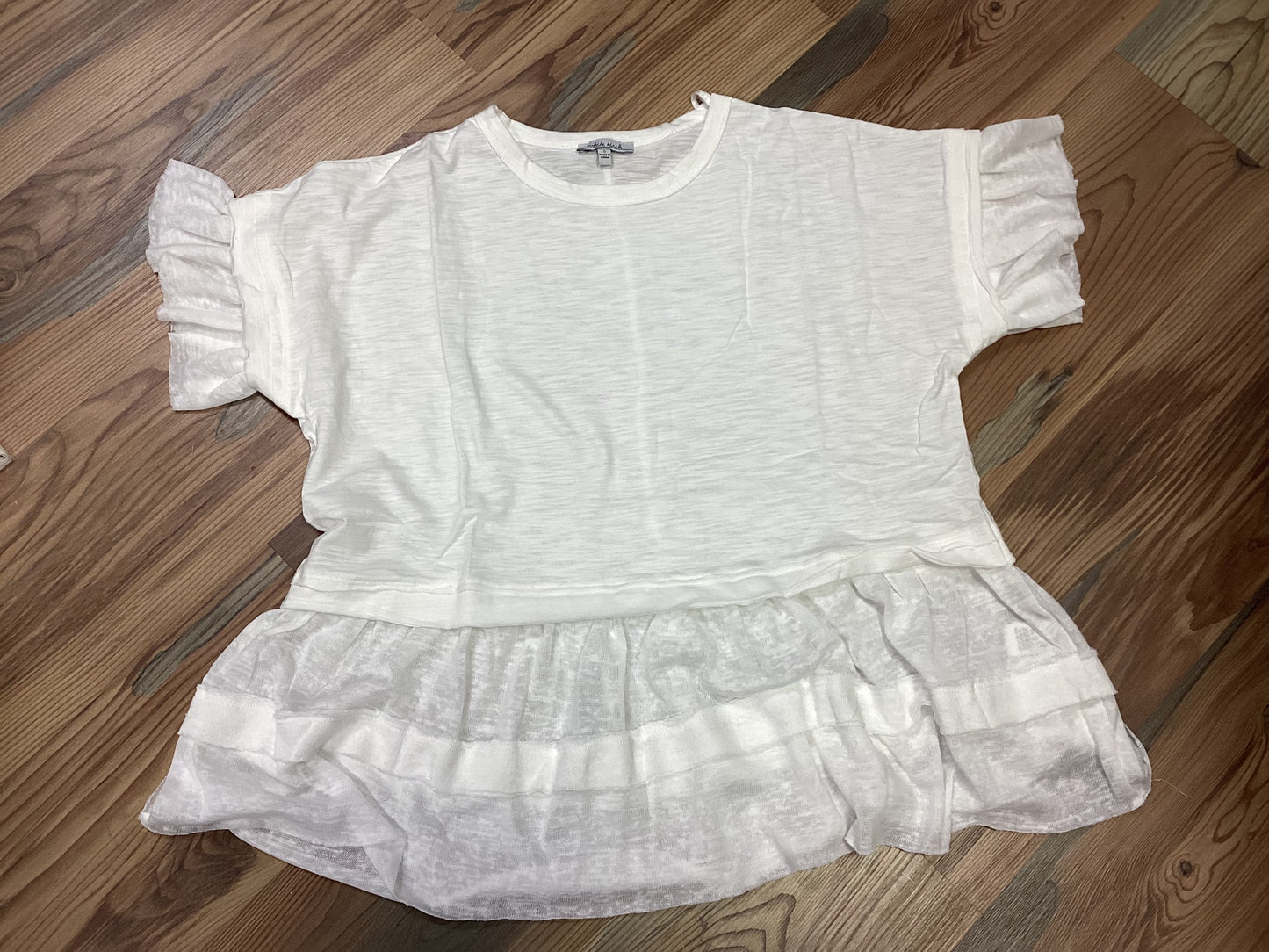 Ivory Babydoll Tiered Top
