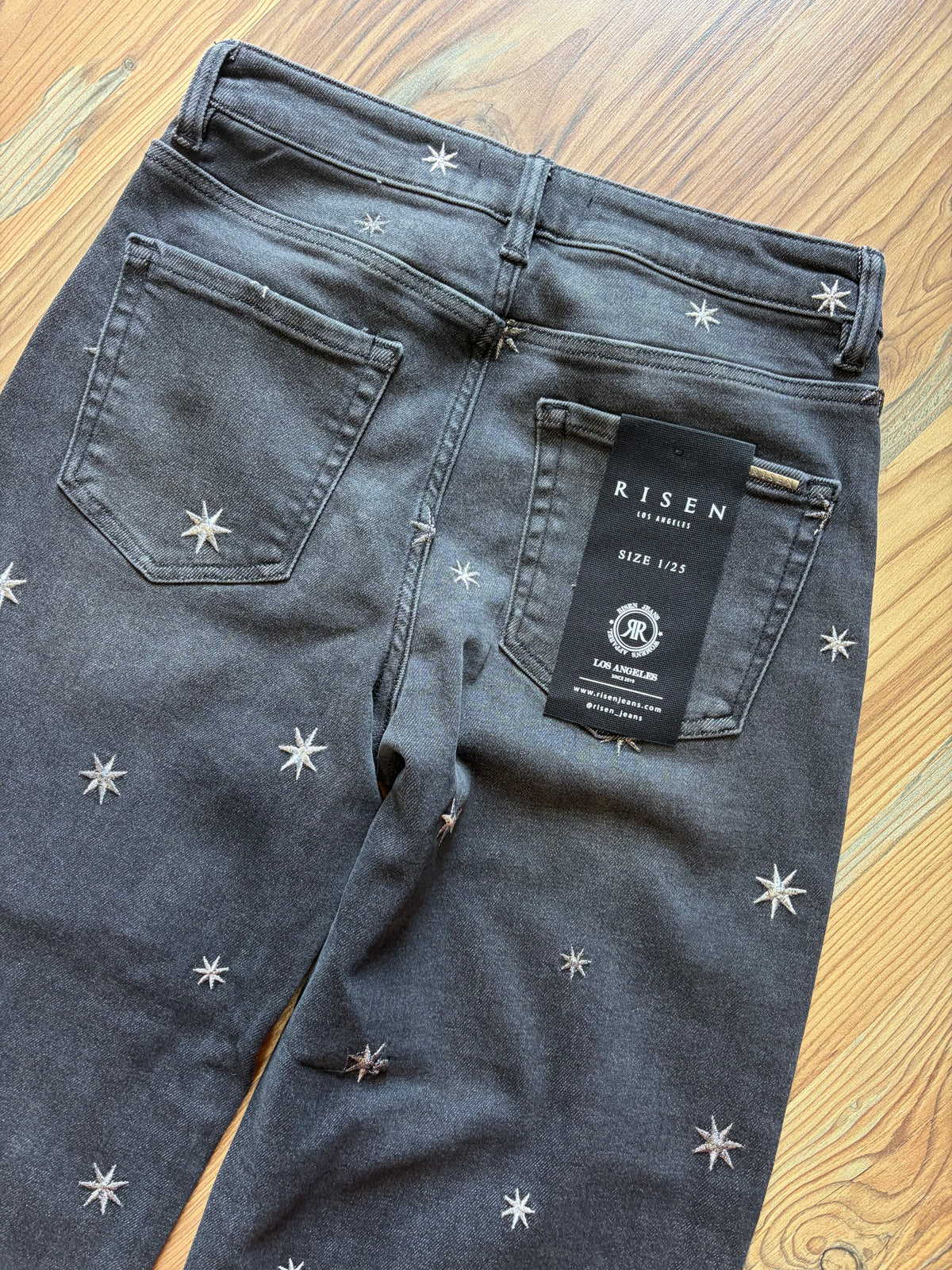Risen Slouch Embroidered Barrel Jeans