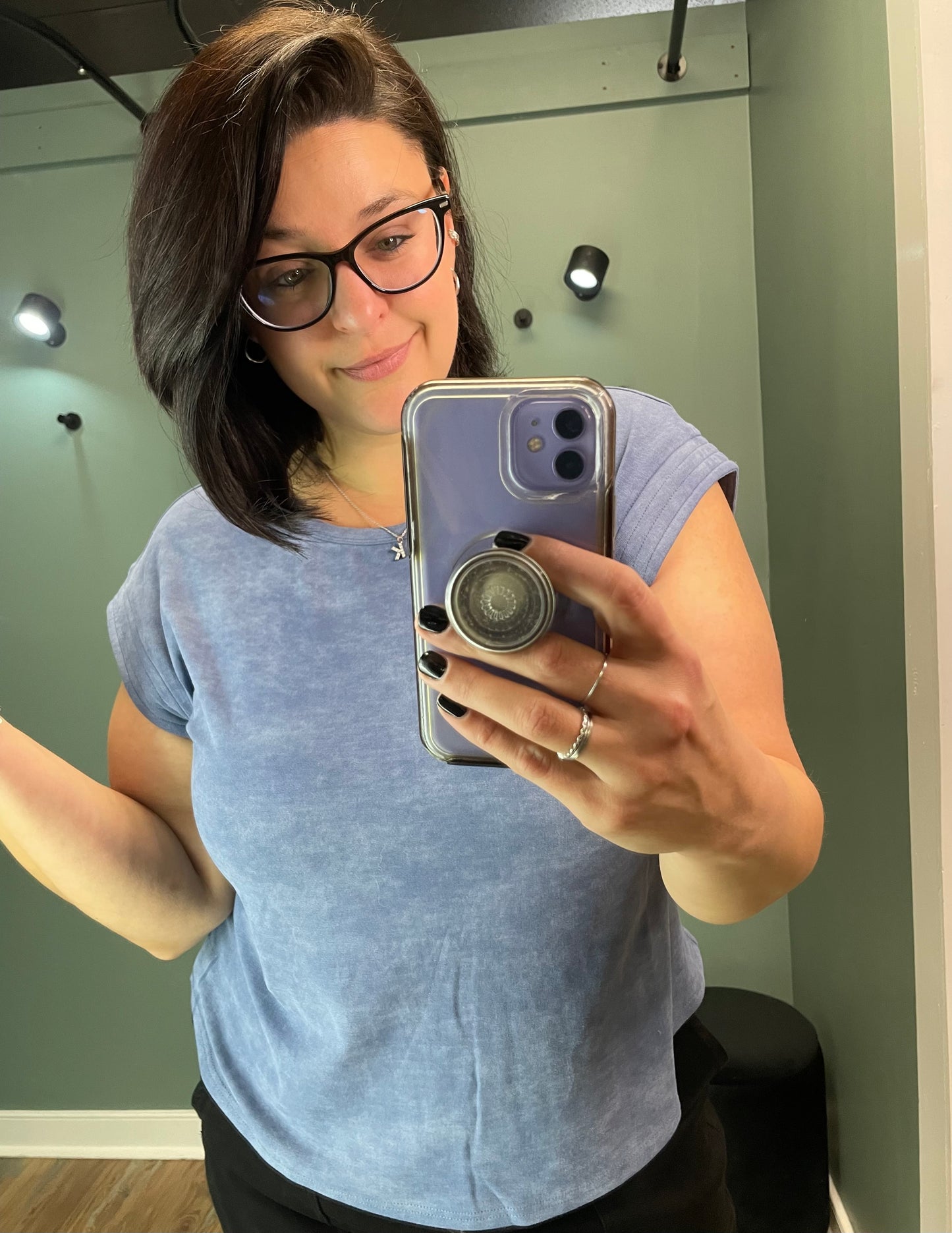 Indigo Mineral Wash Tee