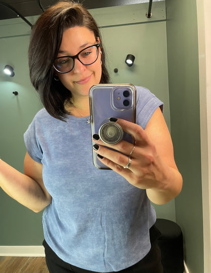Indigo Mineral Wash Tee